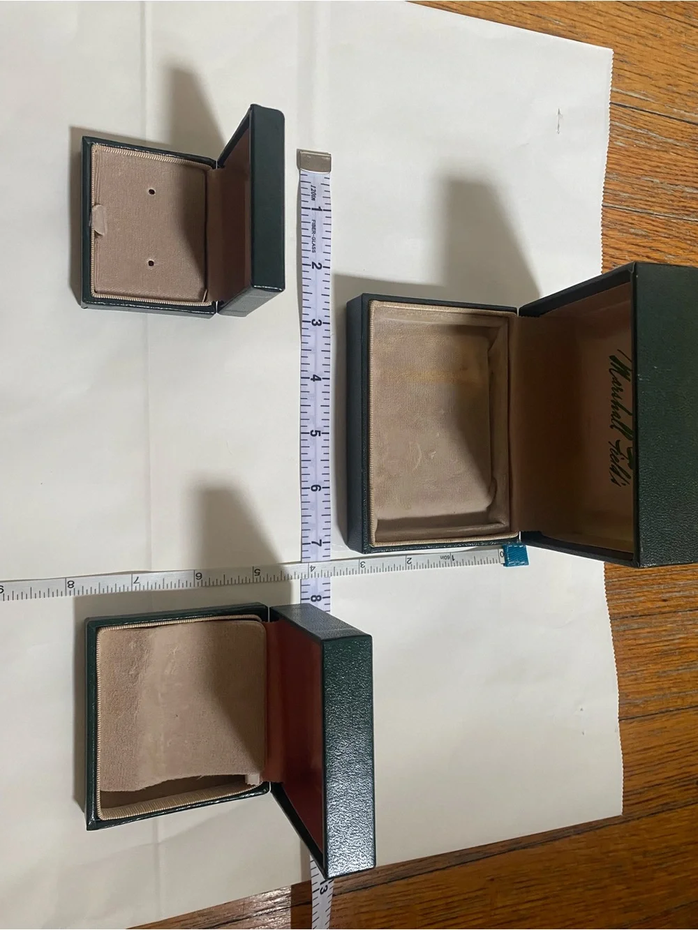 VINTAGE - Marshall Fields' set of 3 Jewelry Boxes